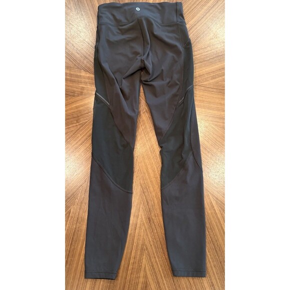 Lululemon Rare Miles Ahead Tight 28" Mesh Size 4 Dark Olive Green Yoga Legging - Picture 3 of 6